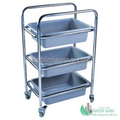 Xe đẩy thu dọn bàn ăn nhà hàng AF08166