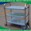 Xe đẩy thức ăn inox 3 tầng dùng để di chuyển thức ăn AF08165